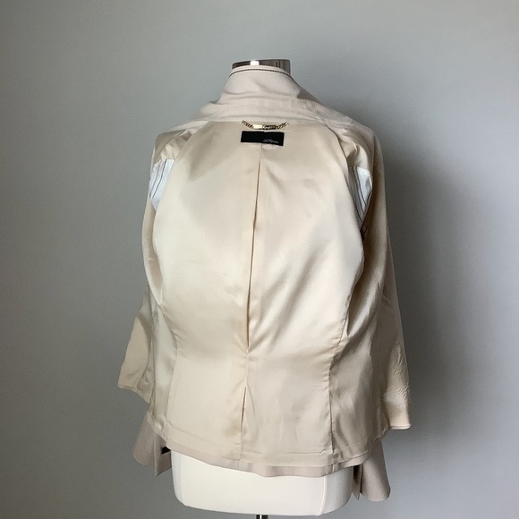 Les Copains Cream One‎ Button Blazer Jacket NWOT - Picture 15 of 16